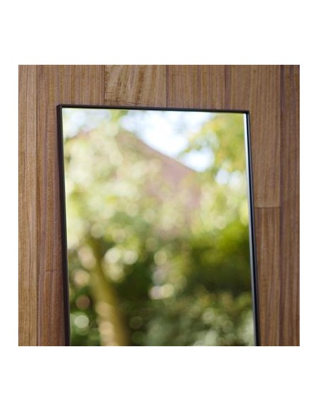 LUZ - Miroir outdoor XXL encadrement noir