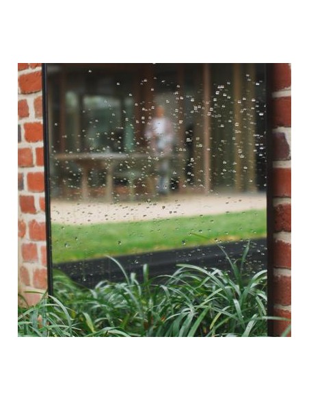 LUZ - Miroir outdoor XXL encadrement noir