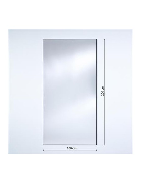 LUZ - Miroir outdoor XXL encadrement noir