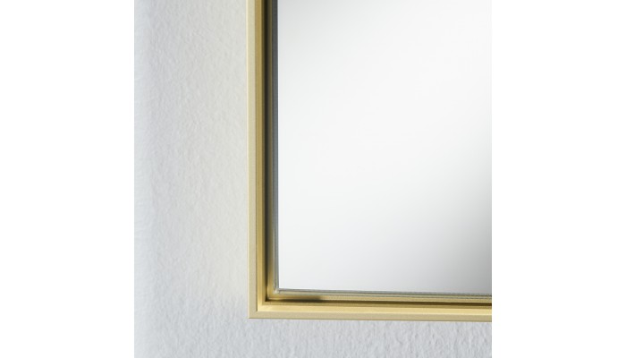 LUZ - Miroir outdoor XL encadrement or
