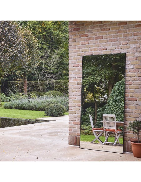 LUZ - Miroir outdoor XL encadrement or