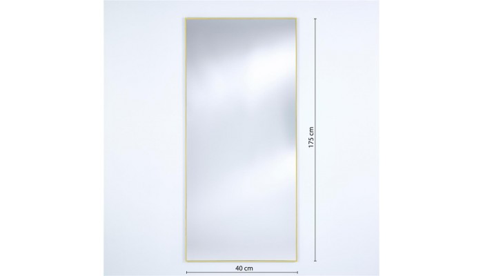 LUZ - Miroir outdoor XL encadrement or