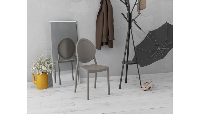 EON - Chaise en polypropylène empilable (lot de...