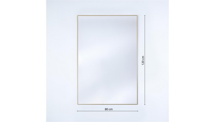 LUZ - Miroir outdoor rectangle encadrement or