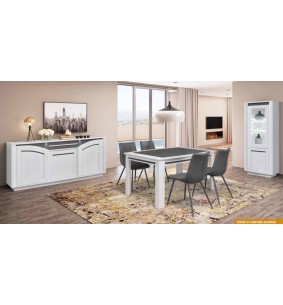MALAGA - Table tonneau 2 allonges papillon de 40 cm 2 coloris 2