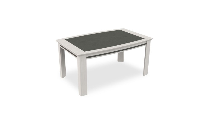 IBIZA - Table tonneau 2 allonges papillon de 40 cm 2 coloris