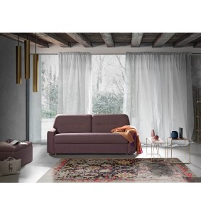 VERSO - Canapé convertible matelas 17 cm inclus avec système roller