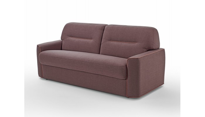 VERSO - Canapé convertible matelas 17 cm inclus avec système roller