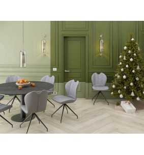 NEW JERSEY - Chaise pivotante gris