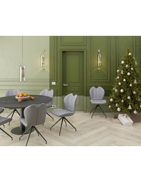 NEW JERSEY - Chaise pivotante gris