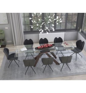 NEW JERSEY - Chaise pivotante anthracite 2