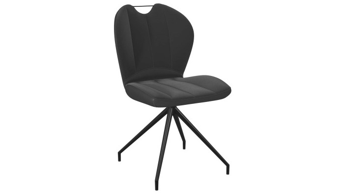 NEW JERSEY - Chaise pivotante anthracite