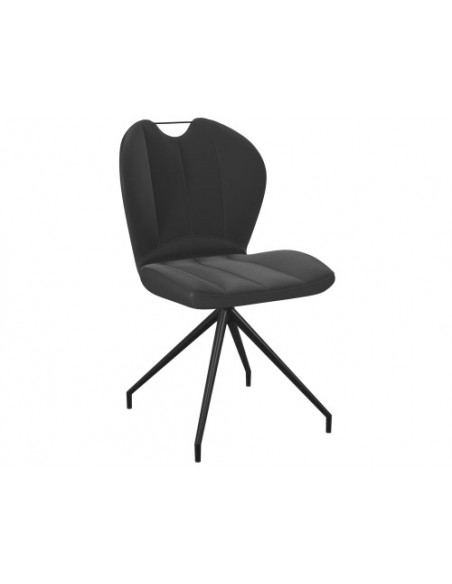 NEW JERSEY - Chaise pivotante anthracite