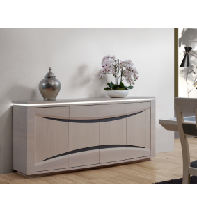 IBIZA - Enfilade 4 portes avec led 