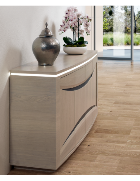 IBIZA - Enfilade 4 portes avec led 