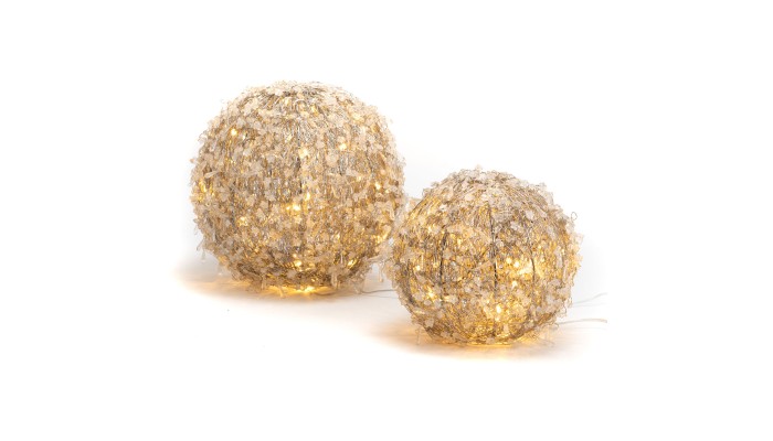 Boule LED D20 cm avec prise