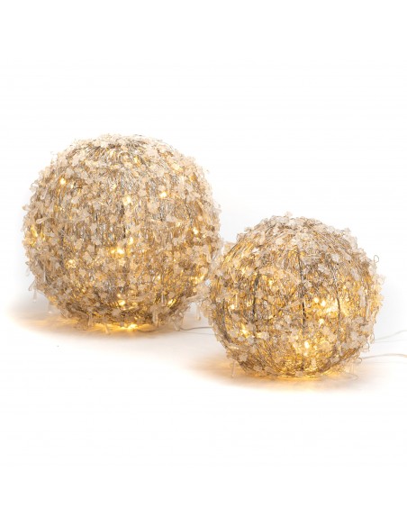Boule LED D20 cm avec prise