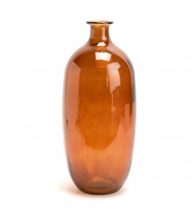 Vase Napoles H38 cm ambre