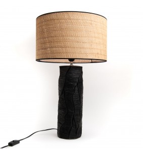 Lampe Ilan noir rabane