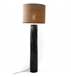 Lampadaire Ilan noir rabane 2