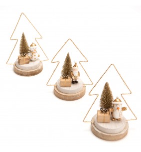 Sapin de Noël gold LED