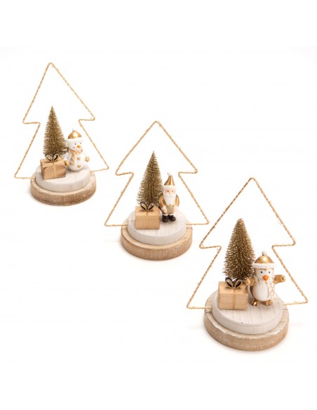 Sapin de Noël gold LED