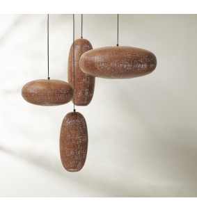 AMANI - Suspension D36 métal rouille 2