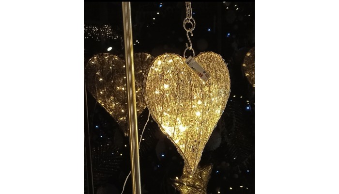 Cœur LED H38 cm avec prise