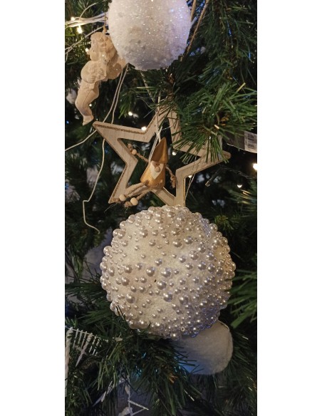 Suspension étoile de Noël gold