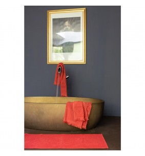 Tapis de bain ENZO brique 2