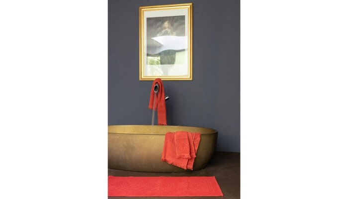 Tapis de bain ENZO brique