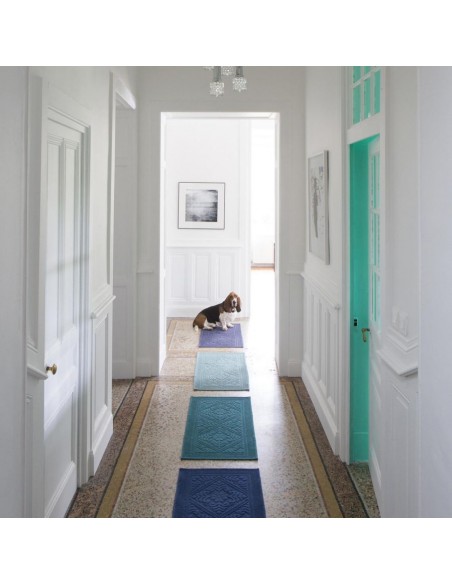 Tapis de bain ENZO vert de gris