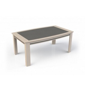 IBIZA - Table tonneau 2 allonges papillon de 45 cm 2 coloris