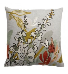 GINA - Coussin recyclé brodé 45 X 45