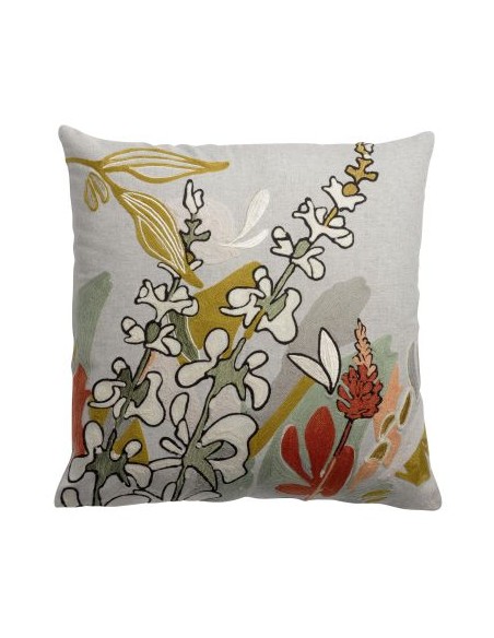GINA - Coussin recyclé brodé 45 X 45