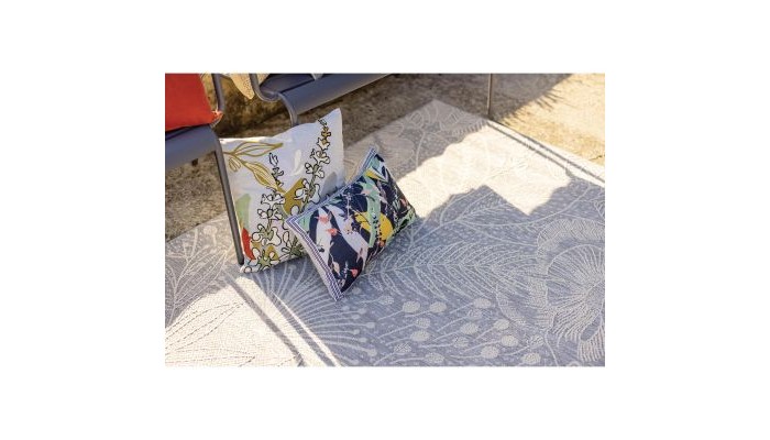 GINA - Coussin recyclé brodé 45 X 45