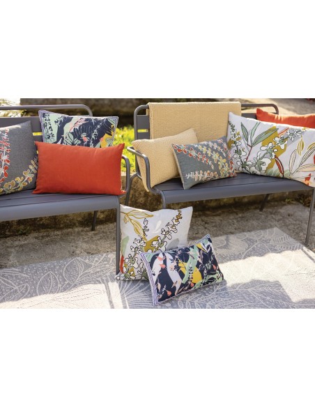 GINA - Coussin recyclé brodé 45 X 45