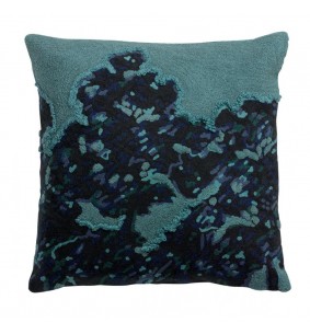 MARA - Coussin brodé Vert de gris