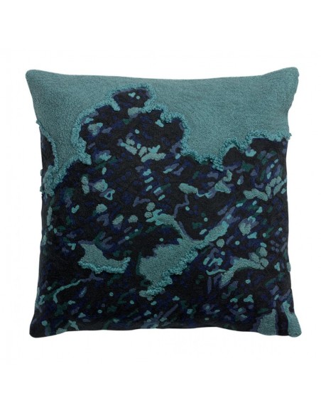 MARA - Coussin brodé Vert de gris