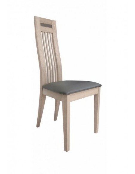 MALAGA - Chaise en bois dossier haut 2 coloris possible