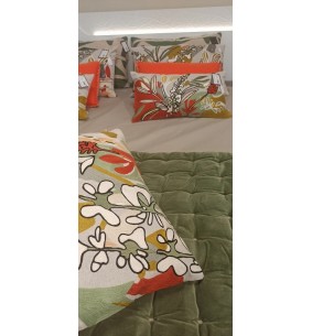 GINA - Coussin recyclé brodé 45 X 45 2