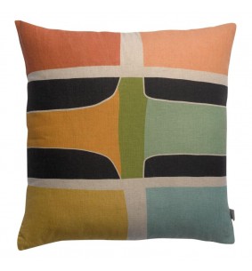 ZEFF ELLA - Coussin multico lin 45 X 45