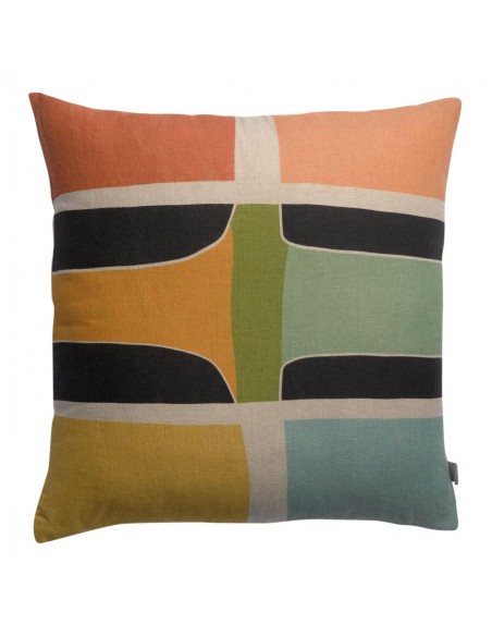 ZEFF ELLA - Coussin multico lin 45 X 45