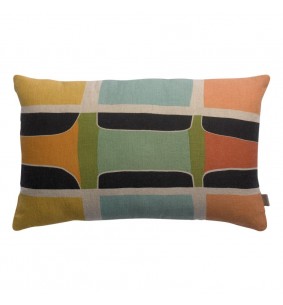 ZEFF ELLA - Coussin multico lin 30 X 50