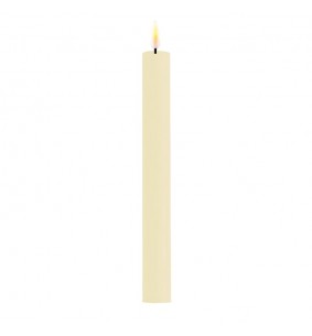 DELUXE - Bougie LED crème D. 2,2 cm hauteur 24 cm