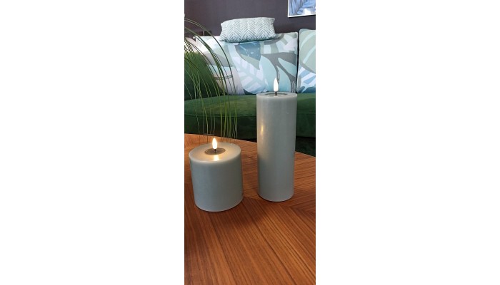 DELUXE - Bougie LED sauge D.7,5 cm hauteur 20 cm