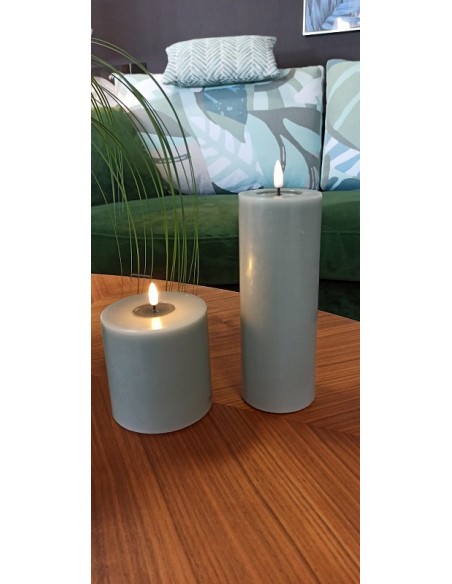 DELUXE - Bougie LED sauge D.7,5 cm hauteur 20 cm