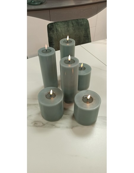 DELUXE - Bougie LED sauge D.7,5 cm hauteur 20 cm