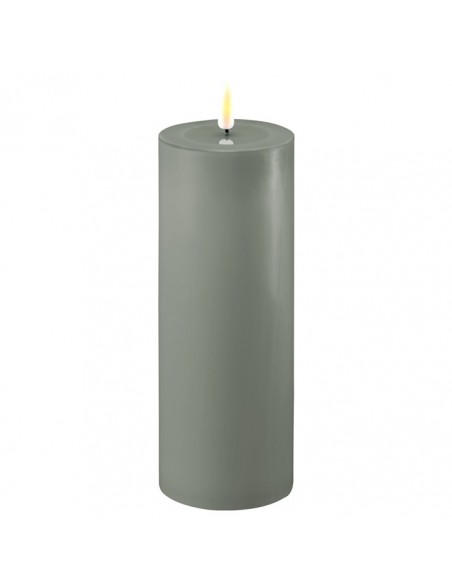 DELUXE - Bougie LED sauge D.7,5 cm hauteur 20 cm