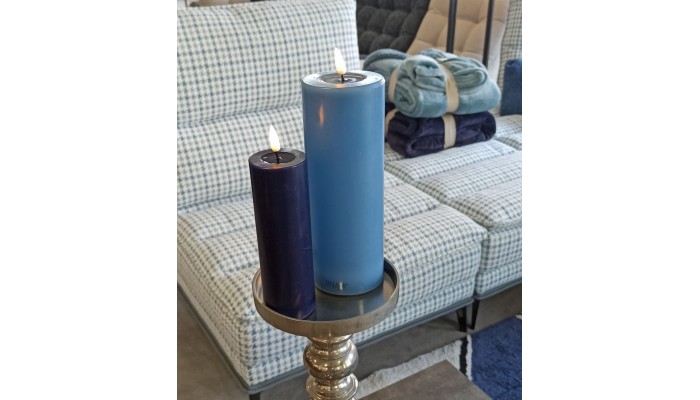 DELUXE - Bougie LED bleu royal D.5 cm hauteur...